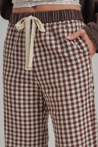GINGHAM CHECK ELASTIC WAIST PANTS _JLB80095-01-option1]-kendra-kays-boutique