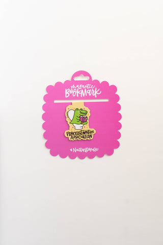 Procrastination Association Magnetic Bookmark – Funny Reader-option1]-kendra-kays-boutique