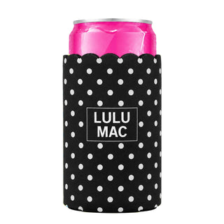 Slim Can Koozie Black/White Dot-Accessories-option1]-kendra-kays-boutique