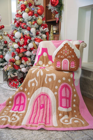Whimsical Gingerbread House Blanket-Blankets-option1]-kendra-kays-boutique