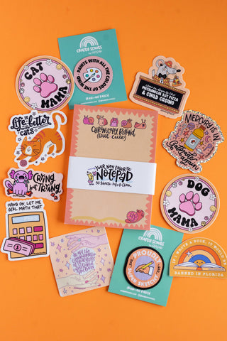 Chronically Behind (But Cute) Notepad – Snail Fun Stationery-option1]-kendra-kays-boutique