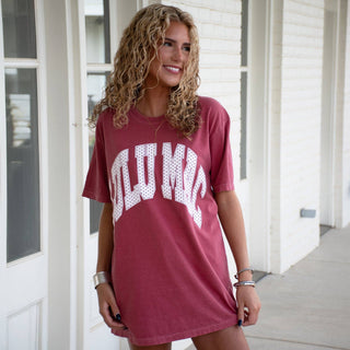 LM-PD-1001 Polka Dot Adult Crimson Comfort Colors Tee-option1]-kendra-kays-boutique