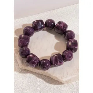 Stretched Cube Bead Bracelet