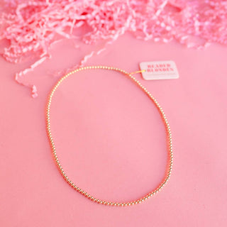 Beaded 3MM Neckace in Gold-option1]-kendra-kays-boutique