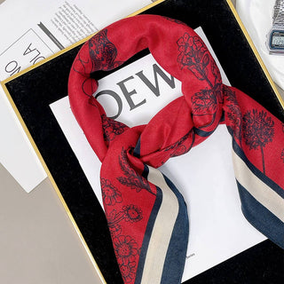Floral Square Scarf-Accessories-option1]-kendra-kays-boutique