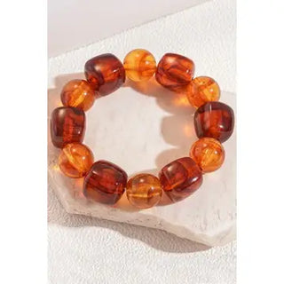 Stretched Cube Bead Bracelet