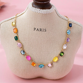 Multicolor Gemstone Link Necklace | 80N92824-option1]-kendra-kays-boutique