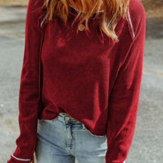 Red texture, long sleeve-Hoodies-option1]-kendra-kays-boutique