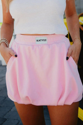 Pink Wholesale Bubble Athletic Skort-option1]-kendra-kays-boutique