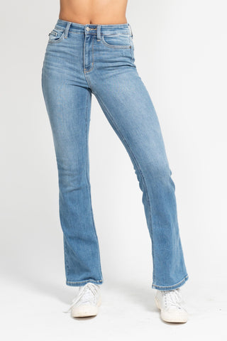 Judy Blues HW Contrast Wash Bootcut-Jeans-option1]-kendra-kays-boutique