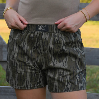 LULU MAC MOSSY OAK BOTTOMLAND BOXER SHORT