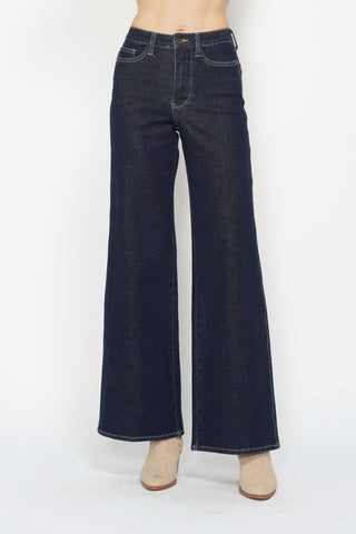 Judy Blues HW Tummy Control Wide-Jeans-option1]-kendra-kays-boutique