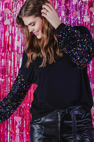 Vegas Lights Sequin Top-Long Sleeves-option1]-Small-kendra-kays-boutique