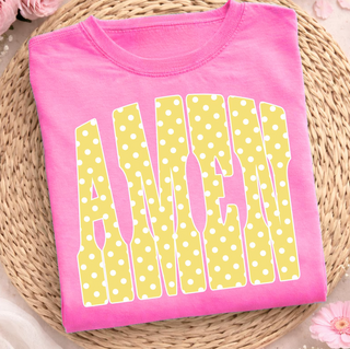 Amen Polka Dot Design-Short Sleeves-option1]-Small-kendra-kays-boutique