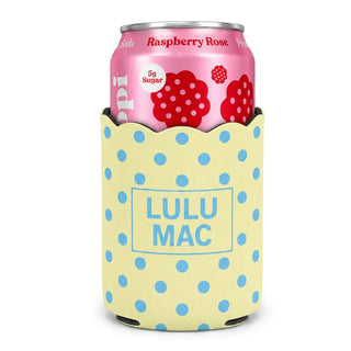 Lulu Mac Yellow/light blue Koozie