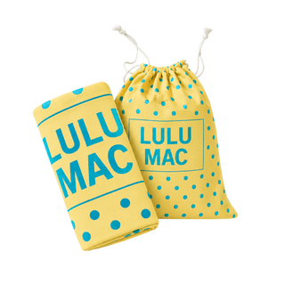 Lulu Mac Yellow/Blue Dot XL Beach Towel